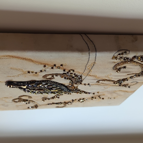 Naturally Dyed Beaded Fiber Art - Picture 5 of 7